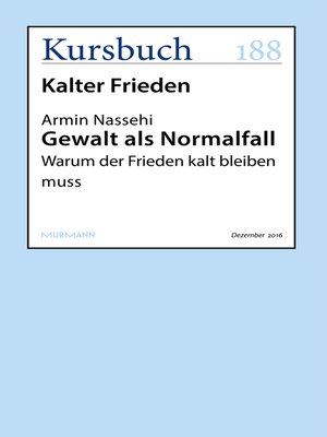 cover image of Gewalt als Normalfall